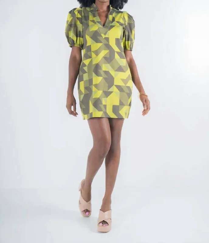 Timeless Elegance Sale Hampton Mini Dress In Olive Prism Big Savings On Rustic Countryside Styles