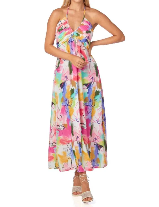 Clothing Sales Hill Halter Dress In Plunge Pool