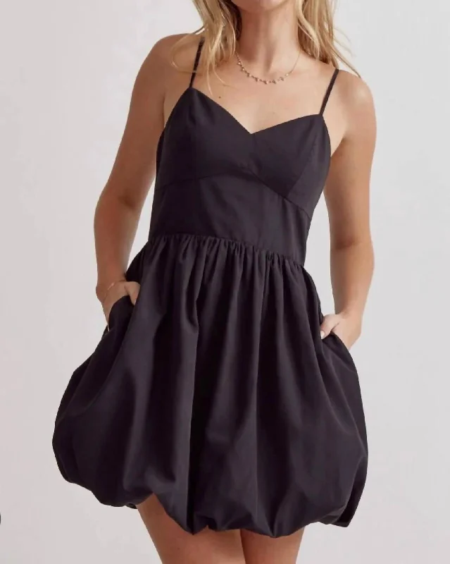 Sleek Style Discounts Spaghetti Strap Mini Dress In Black Grab Romantic Date - Night Styles Now