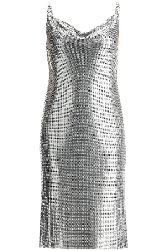 Playful Fashion Offers Versace Women's Metallic Knit Mini Dress Statement Piece