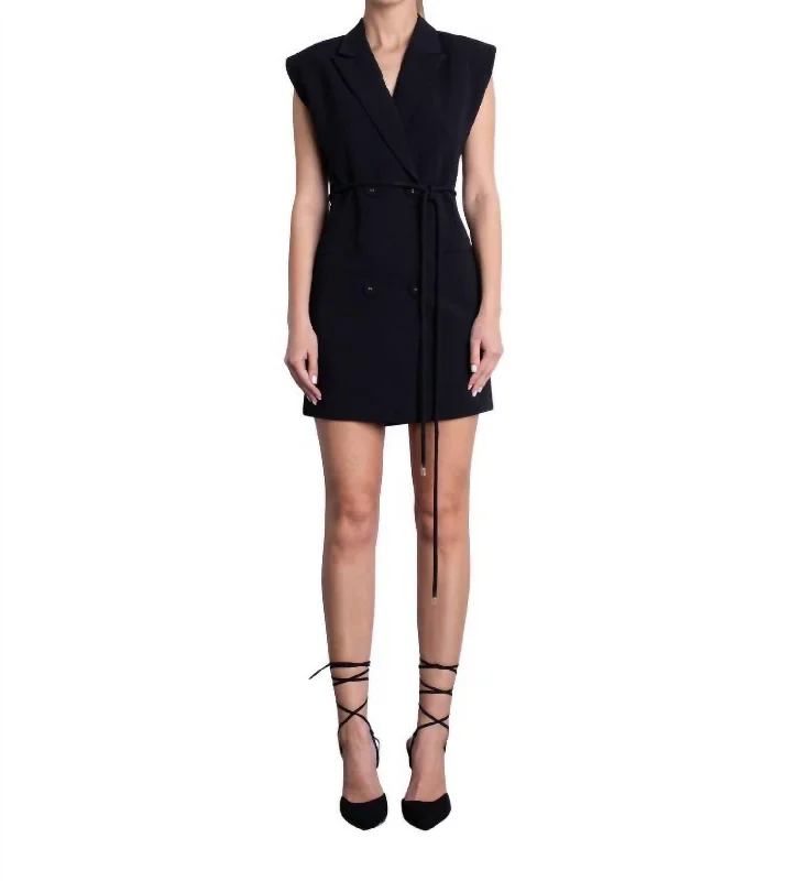 Luxe Style Discounts Mila Mini Dress In Black Luxury Comfort