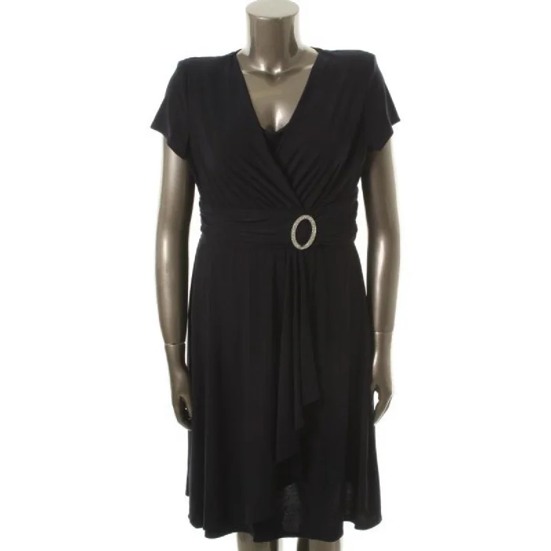 Affordable Women's Clothing Plus Womens Jersey Short Sleeves Wear to Work Dress
