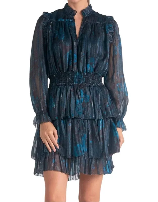 Massive Selection Sale Luxenburg Mini Dress In Blue Luxenburg Contemporary Elegance