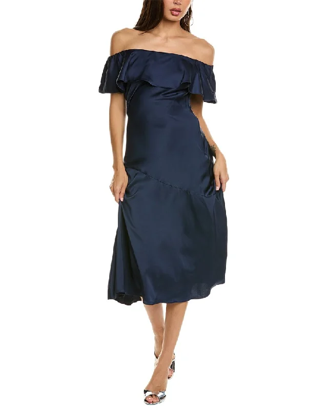 Online Boutiques Best Sam Edelman Off-the-Shoulder A-Line Dress