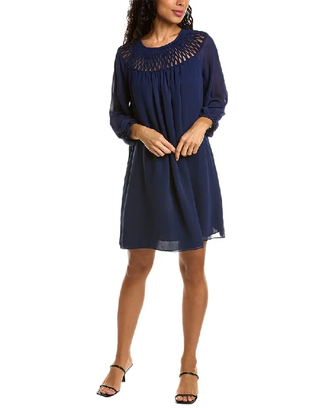Vibrant Style Promotions Trina Turk Shining Light Mini Dress Feminine Soft - Hued Styles