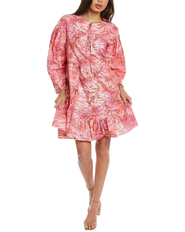Modern Chic Discounts Ulla Johnson Tiered Mini Dress Classic Timeless Elegant Style