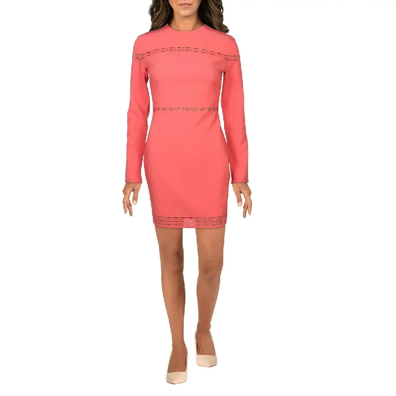 Catch Every Fashion Trend Solace Womens Eyelet Short Mini Dress Fashion-Forward Style