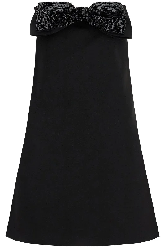 Easy Elegance Sales Self Portrait Women's Strapless Mini Dress With Bow Romantic Flair