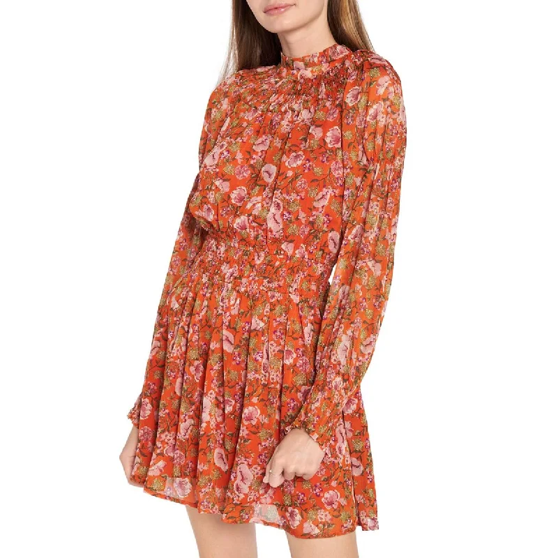 Hot Items Womens Puff Sleeve Short Mini Dress Disco - Inspired Retro Dance Look