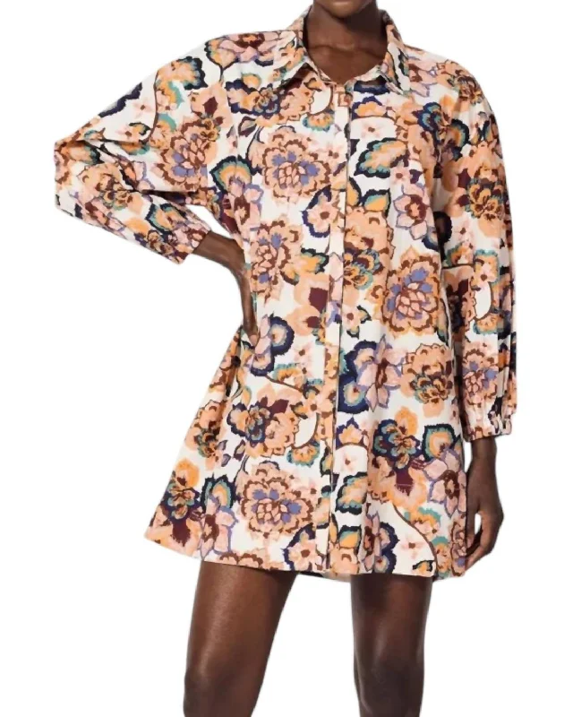 Popular Collection Elisha Mini Dress In Multi Color Luxe Layering