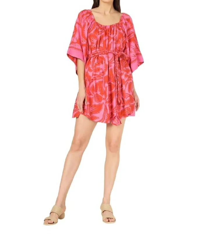 On-Trend Fashion Offers Amelia Mini Dress In Cierra Grapefruit