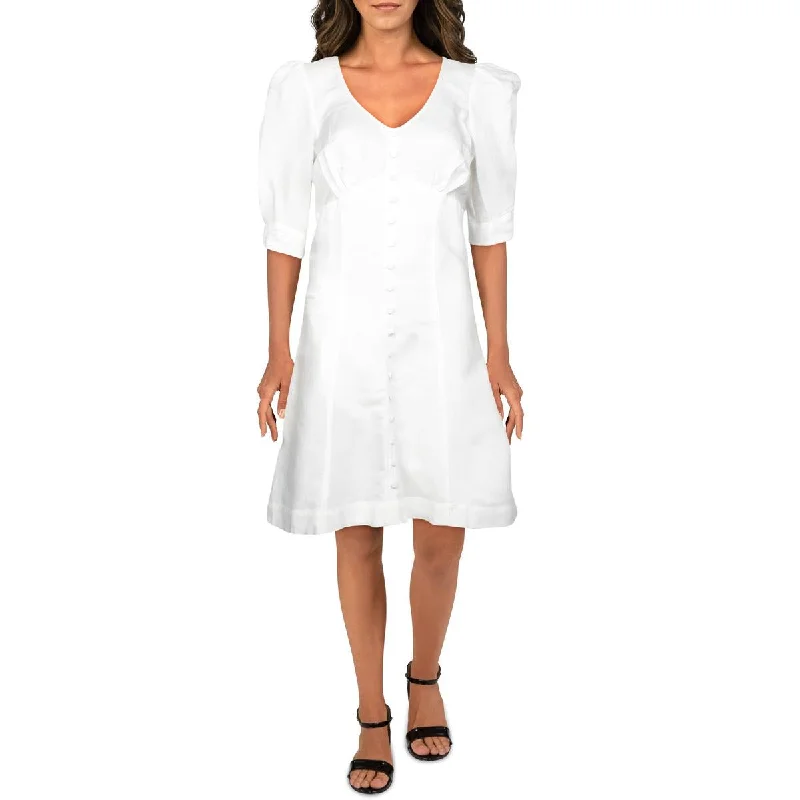 Hot Picks Kierra Womens Scoop Neck A-Line Mini Dress Nordic Minimalist Home Look
