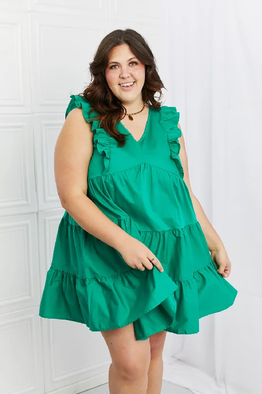 Plus Size Women Wear Play Date Full Size Ruffle Dress
