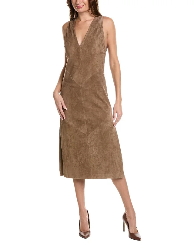 Women's Clothing For Work Brunello Cucinelli Leather Dress