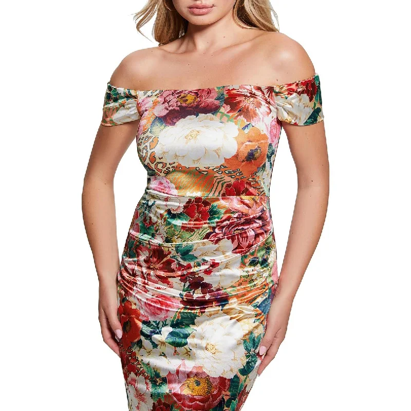 Vintage-Inspired Style Offers Camila Womens Off-The-Shoulder Short Mini Dress Playful Elegance