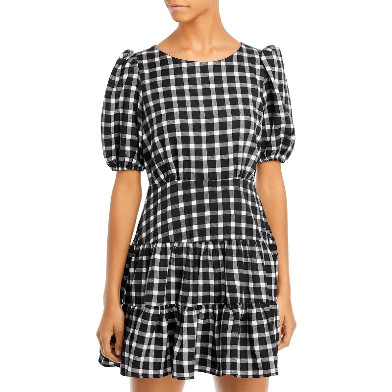 Best Sellers Womens Plaid Short Mini Dress Now On Sale For Chic Urban Styles