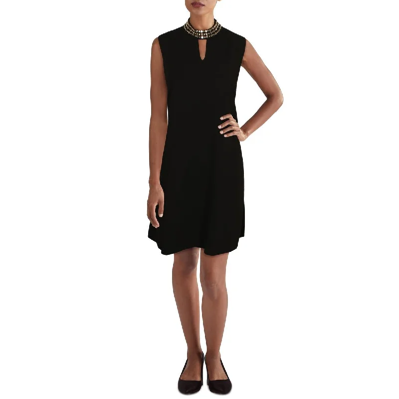 Minimalist Fashion Sale Womens Embellished Short Mini Dress Feminine Soft - Hued Look