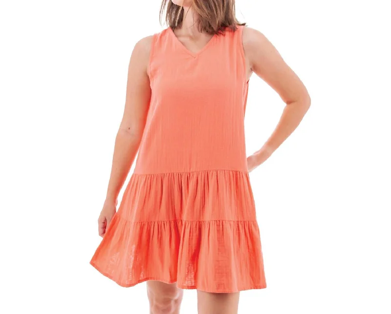 Avant-Garde Style Promotions Kelford Mini Dress In Coral