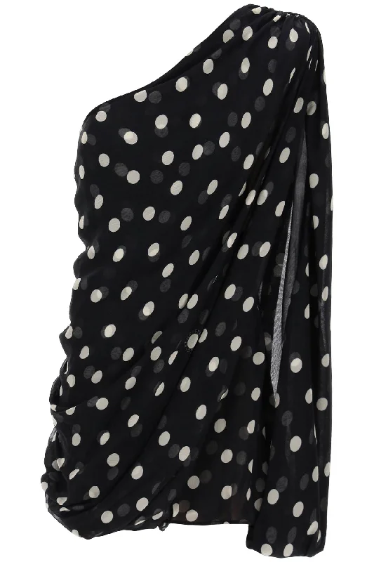 Fresh Styles, Fresh Deals Stella Mccartney Women's Silk Polka Dot Mini Dress Disco - Inspired Retro Dance Look