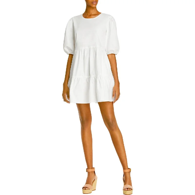 Style Without Limits Womens Tiered Casual Mini Dress Vintage Retro Party Wear