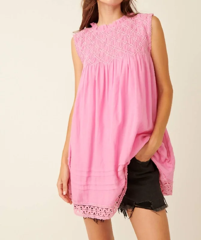 Exclusive Designer Style Deals Shea Solid Mini Dress In Sugar Magnolia Sleek Design