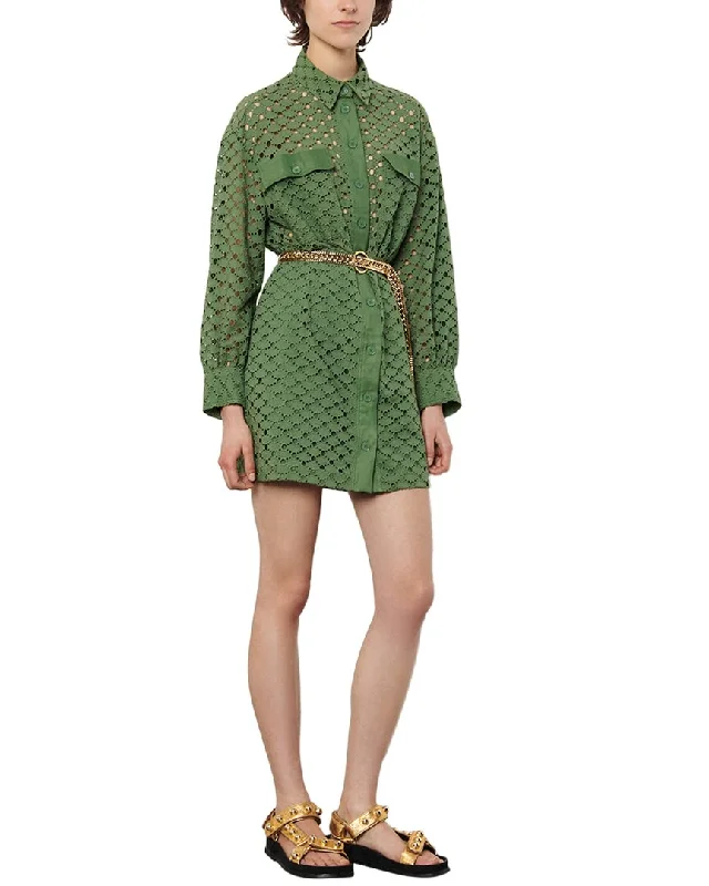 Latest Trends Sandro Mini Dress Sleek Design