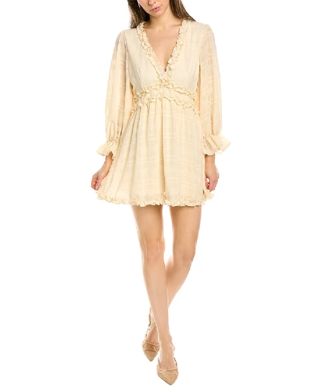 Timeless Elegance Sale Kerrick Frilly Mini Dress Y2K Nostalgic Fashion Look