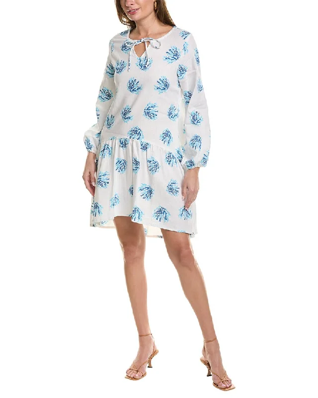 Easy Elegance Sales SOLE Mimi Linen-Blend Mini Dress Grab Romantic Date - Night Styles Now
