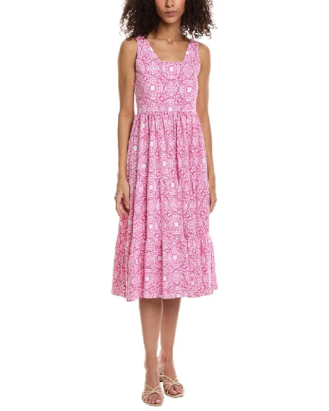 Fashion Forward Duffield Lane Bess Midi Dress Vibrant Prints