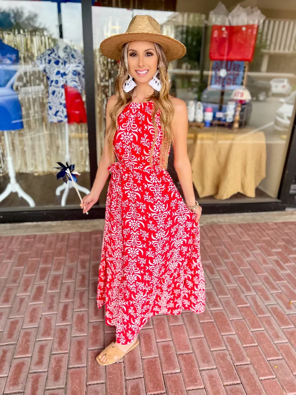 Polished Style Deals Beachside Bliss Halter Maxi Dress Fashion-Forward Style