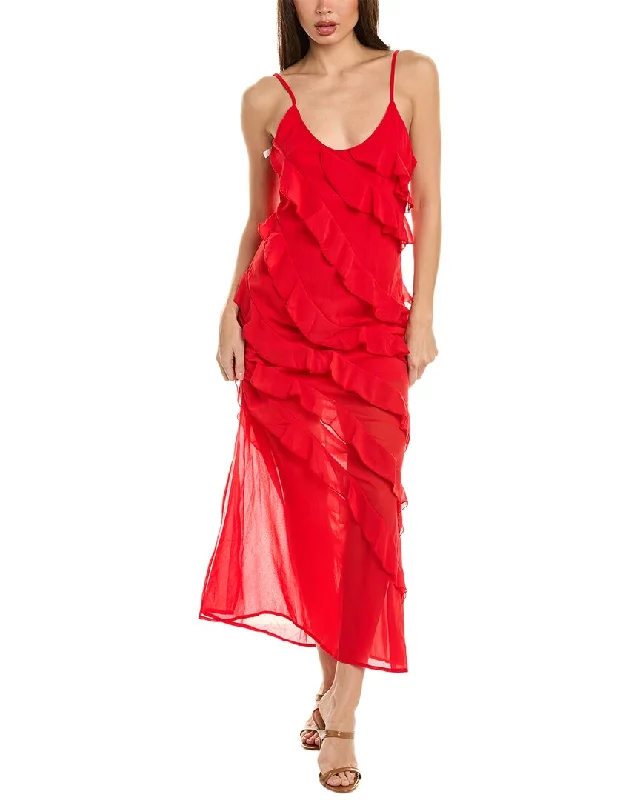 Chic Style, Always In Vogue Avantlook Maxi Dress Minimalist Office - Ready Style