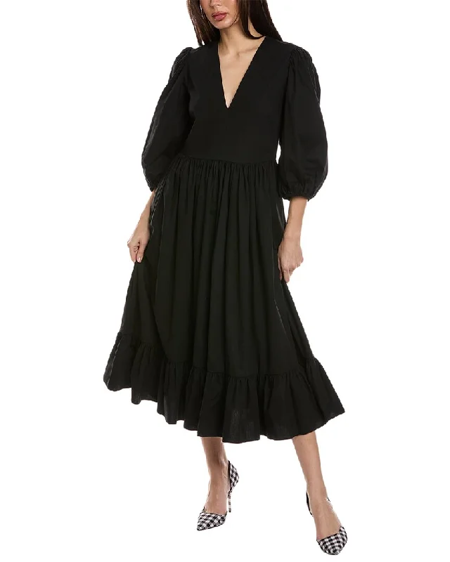 Limited Stock RED Valentino Midi Dress Score Big On Glamorous Red - Carpet Styles