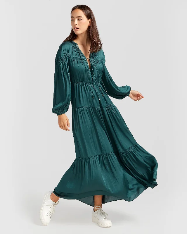Style Redefined Window Seat Tiered Maxi Dress Everyday Glamour