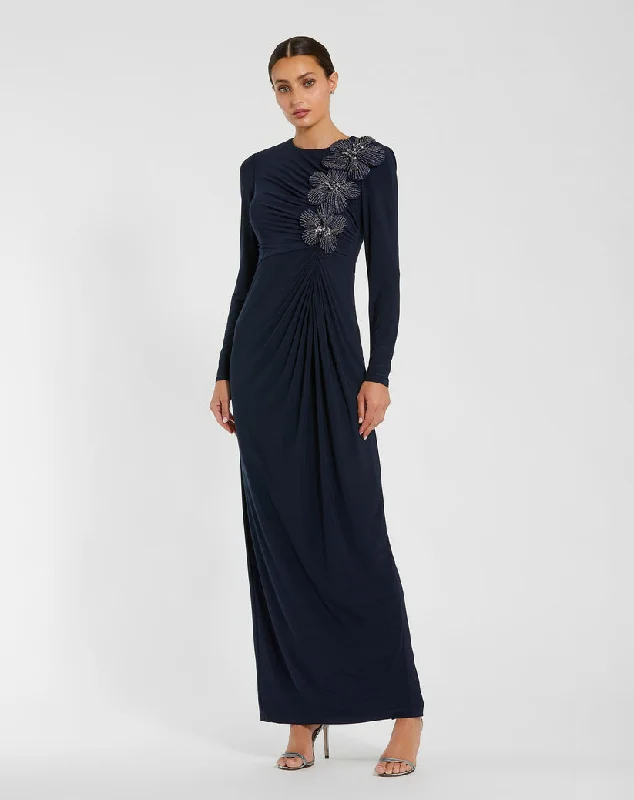 Cool Prices Mac Duggal 11850 Fitted Formal Long Sleeve Evening Dress Effortless Comfort