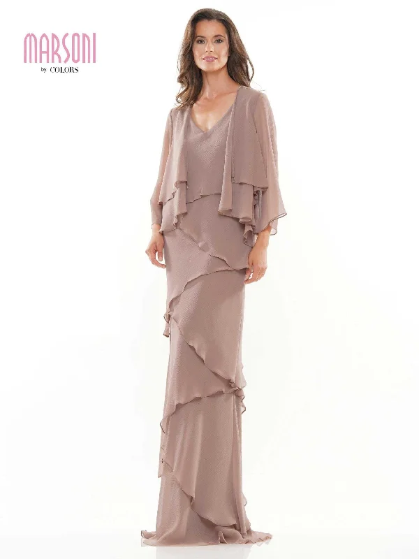 Bold Style Discounts Marsoni Two Piece Ruffle Long Lace Dress 309 Score Big On Glamorous Red - Carpet Styles