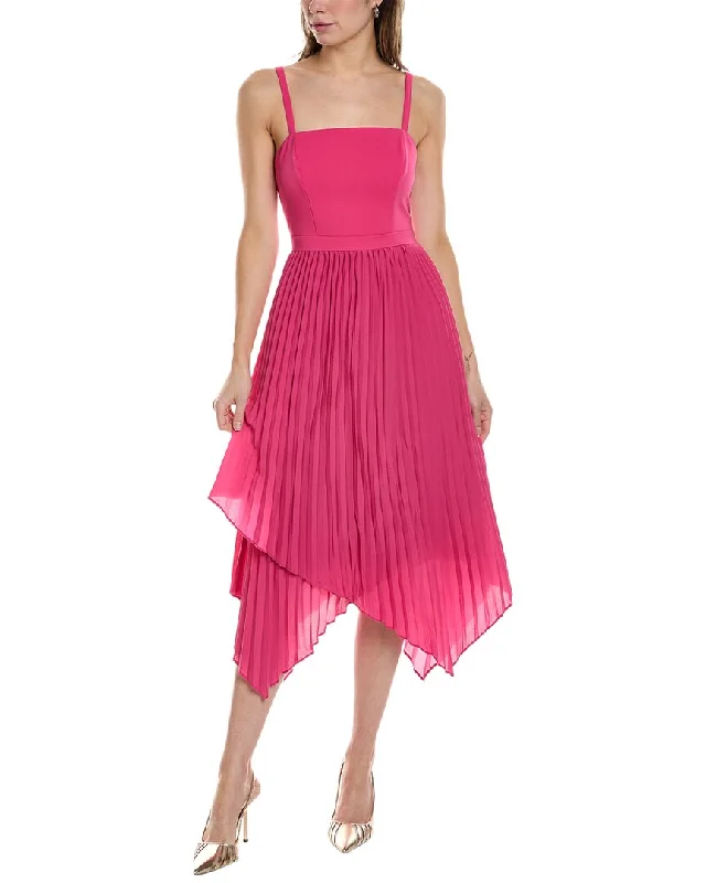 Trendy Threads Aidan Mattox Asymmetric Midi Dress Limited - Edition Drops