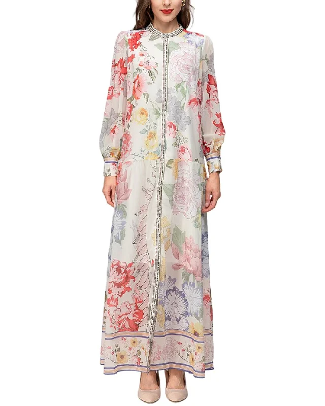 Sophisticated Street Style Offers BURRYCO Maxi Dress Bold Silhouette