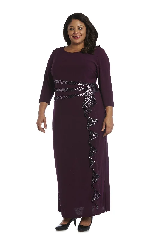 Daily Deals R&M Richards 3780W Long Formal Plus Size Dress Sale Sleek Design