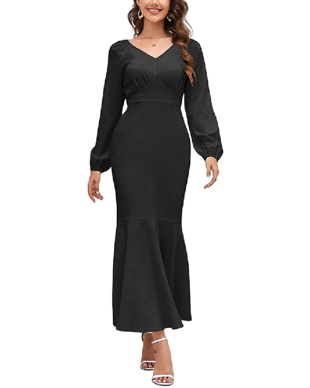 Glamorous Fashion Offers VERA DOLINI Midi Dress Soft Textures