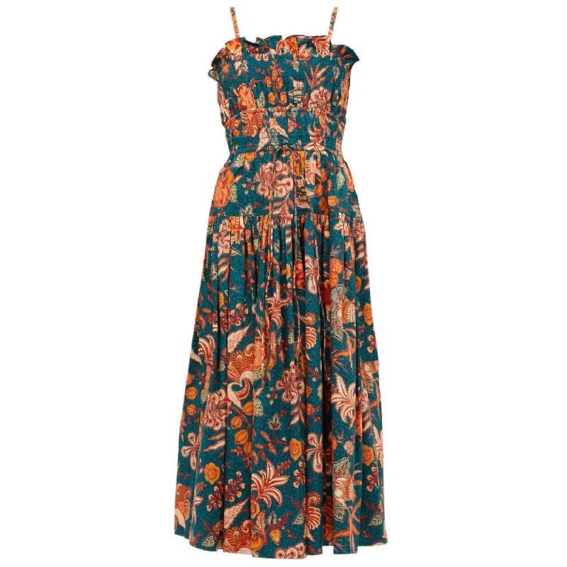 Hot Brand Discounts Lisbet Midi Dress In Delphinium Parisian Effortless Chic Style