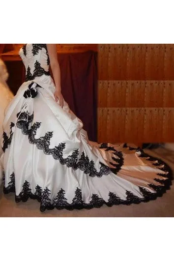 Contemporary Casual Deals Ball Gown Taffeta Sweetheart Sleeveless Cathedral Train Wedding Dress with Cascading Ruffles and Tiers Contemporary Elegance