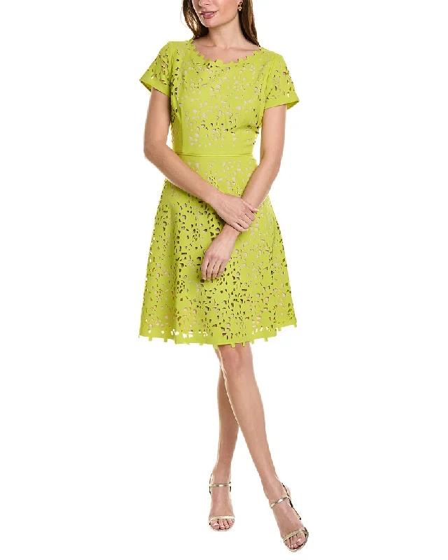 Timeless Style Promotions FOCUS by Shani Laser Cut Mini Dress