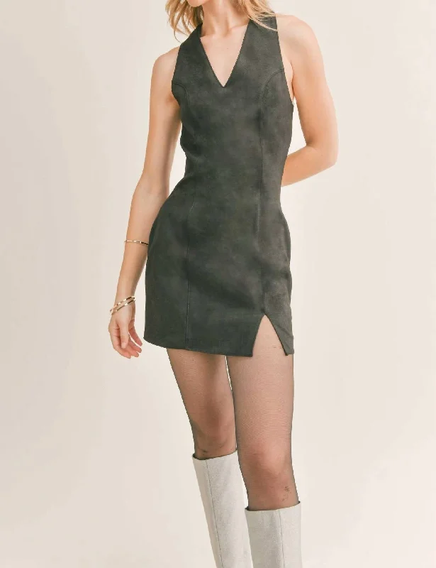 Gift Ideas Late Nights Mini Dress In Black