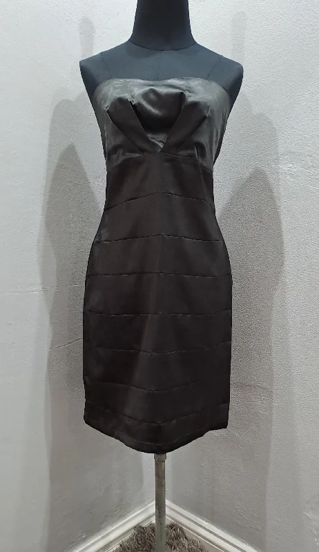 Huge Markdowns Satin Strapless Dress (Medium) Sleek Design