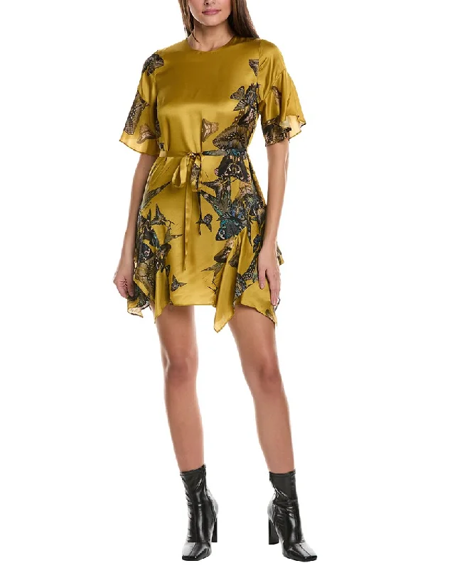Flash Sale AllSaints Rina Diana Silk-Blend Mini Dress