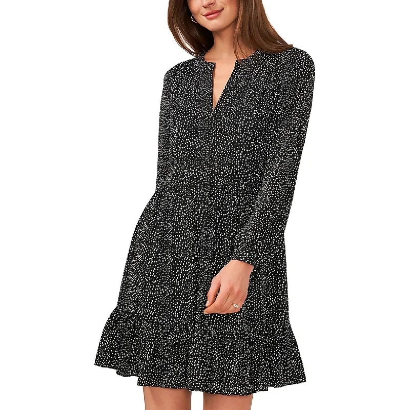 Daring Fashion Promotions Womens Mini Long Sleeve Babydoll Dress Statement Piece