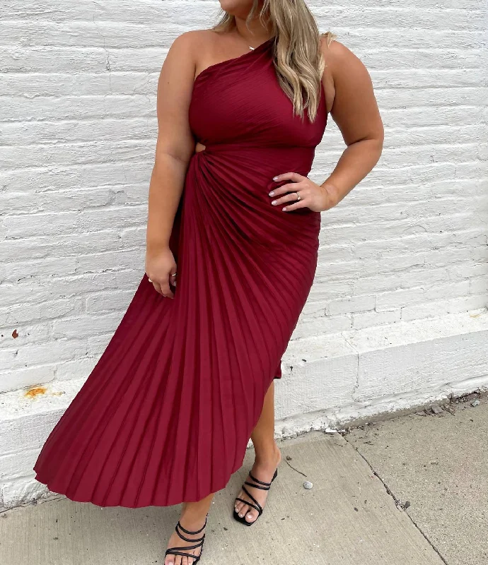 Clearance Sale, All Cheap Olympia Maxi Dress In Merlot Minimalist Chic