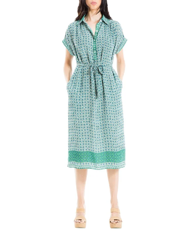 Easy Elegance Sales Max Studio Collared Midi Dress Minimalist Office - Ready Style