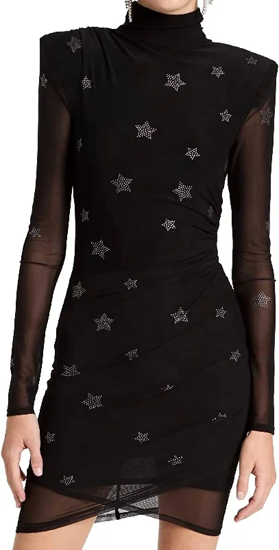Stupidly Low Prices Star Marlene Mini Dress In Black