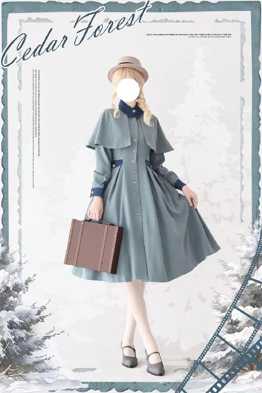 Street Style Discounts (BFM)Forest Wardrobe~Elegant Lolita Dress Winter Lolita Coat Dress